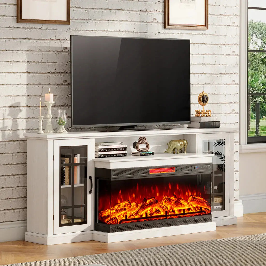 Best Electric Fireplace TV Stands for Small Spaces - Amerlife