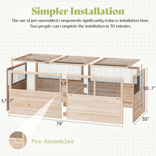 Lid Wood Raised Garden Bed