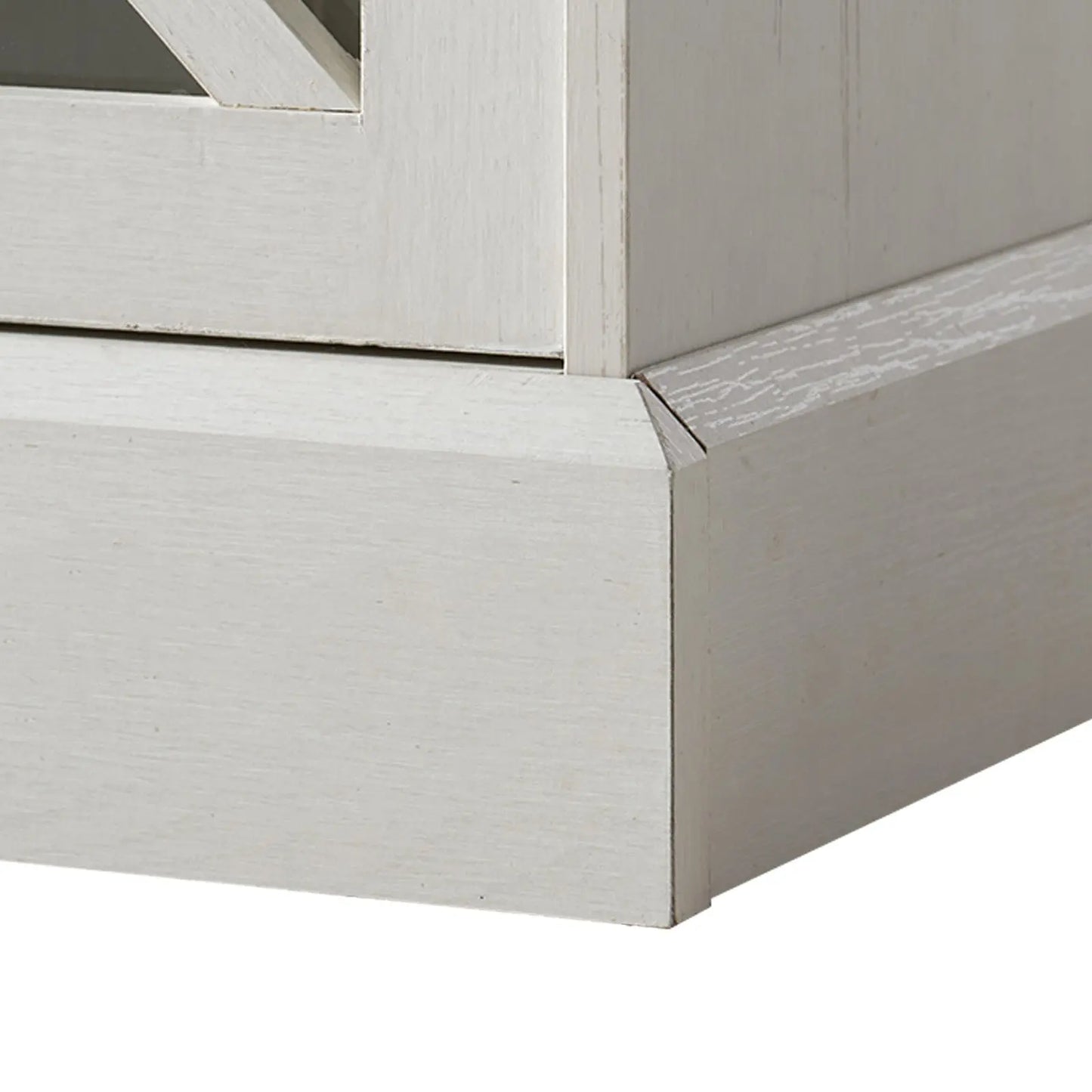 Austin 70" Fireplace TV Stand - Barnwood White