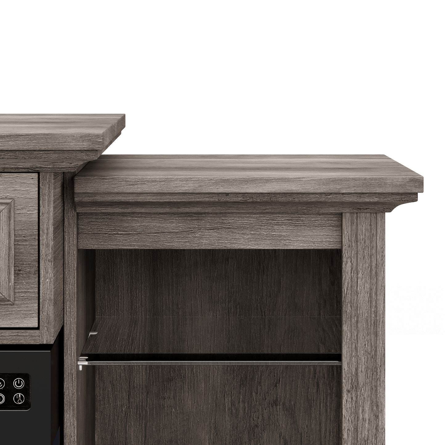 CFT030 Jetson Fireplace TV Stand Wash Grey