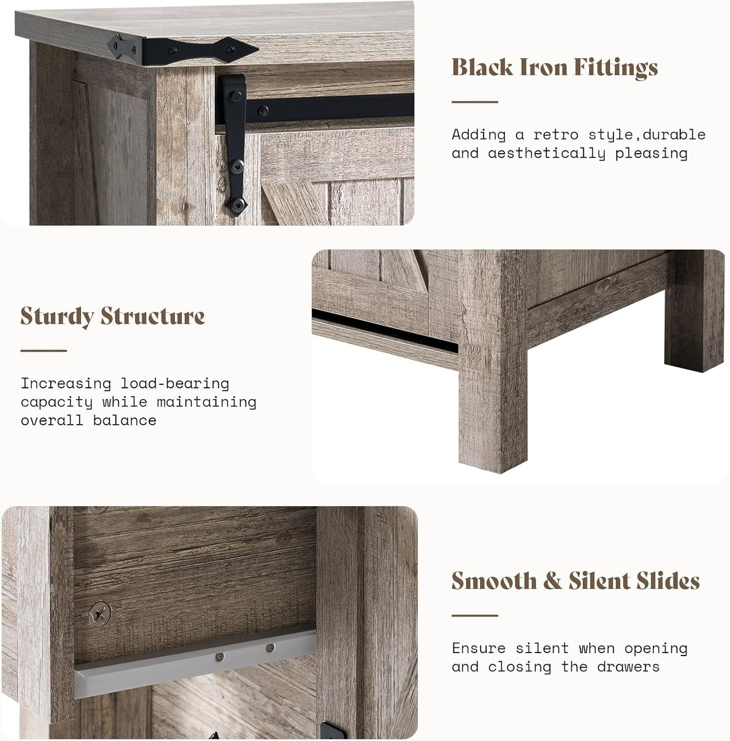 Marlowe 5-Drawer Dresser Light Rustic Oak