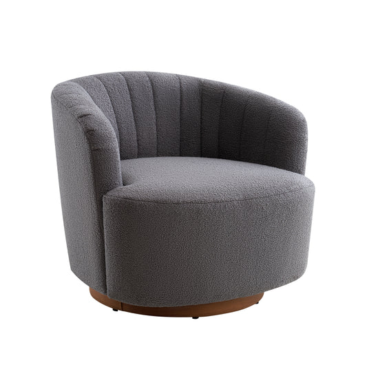 Isla 360° Swivel Barrel Chair - Grey