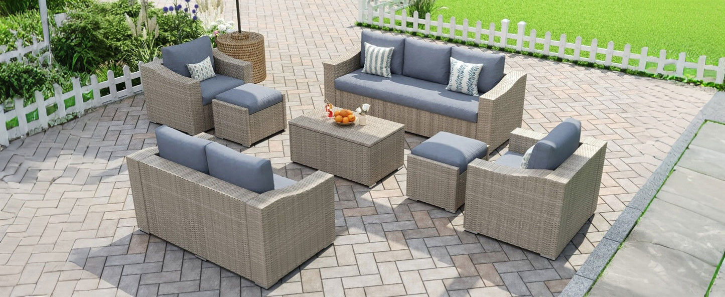 Corvara 7-Piece Patio Sectional Set