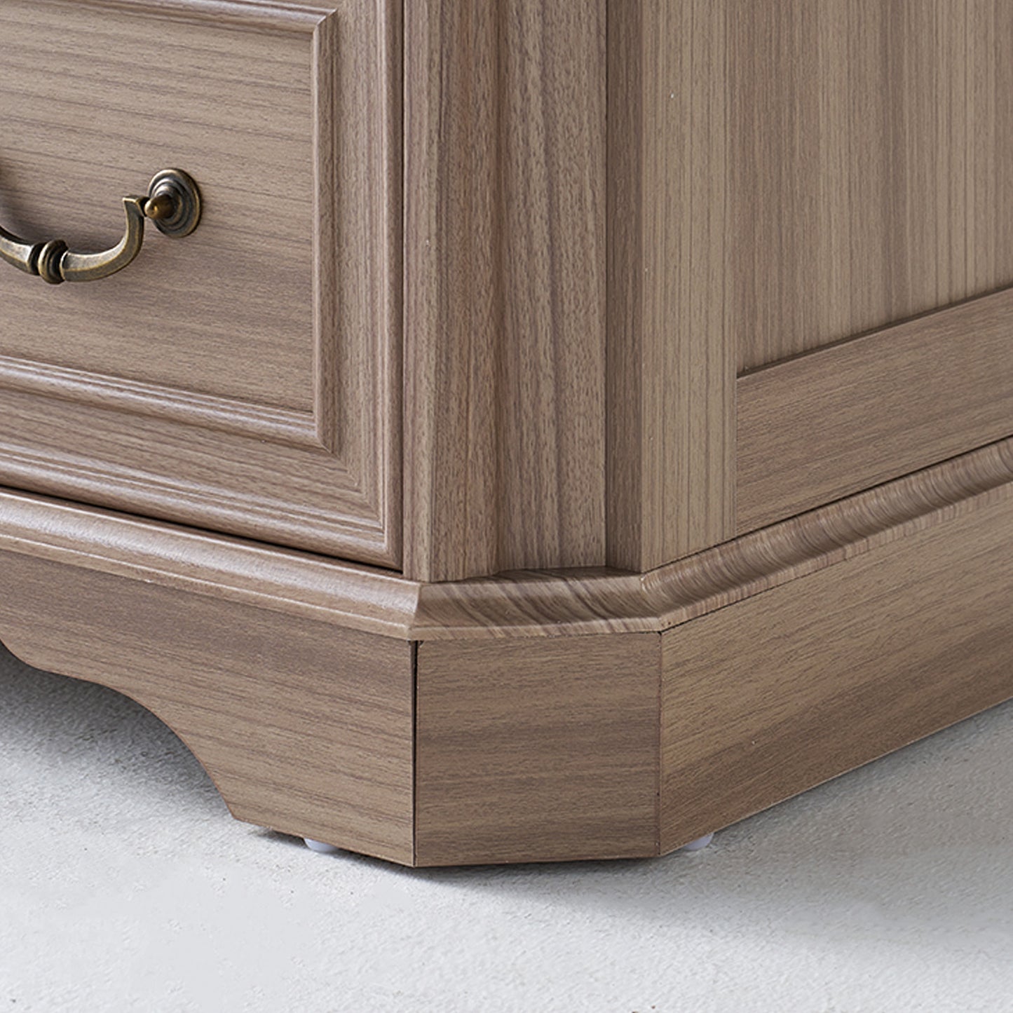 Somer 5-Drawers Dresser Bevel Shape - Grey Walnut