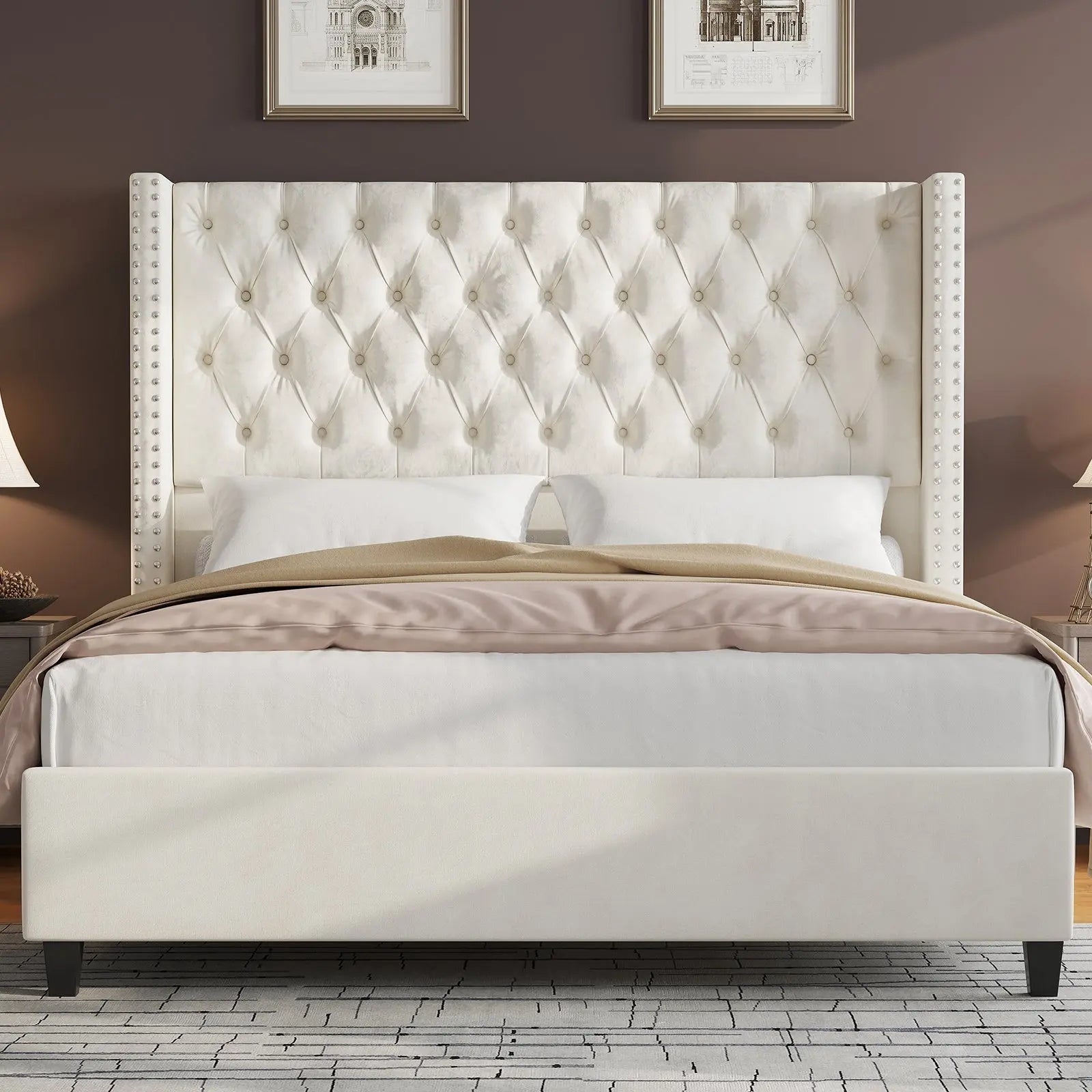Upholstered King Size Bed King Size Bed With Upholstered Headboard upholstered-king-size-bed-king-size-bed-with-upholstered-headboard