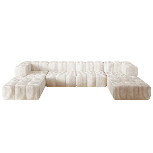 Bluff Modular Sectional Sofa - Cream