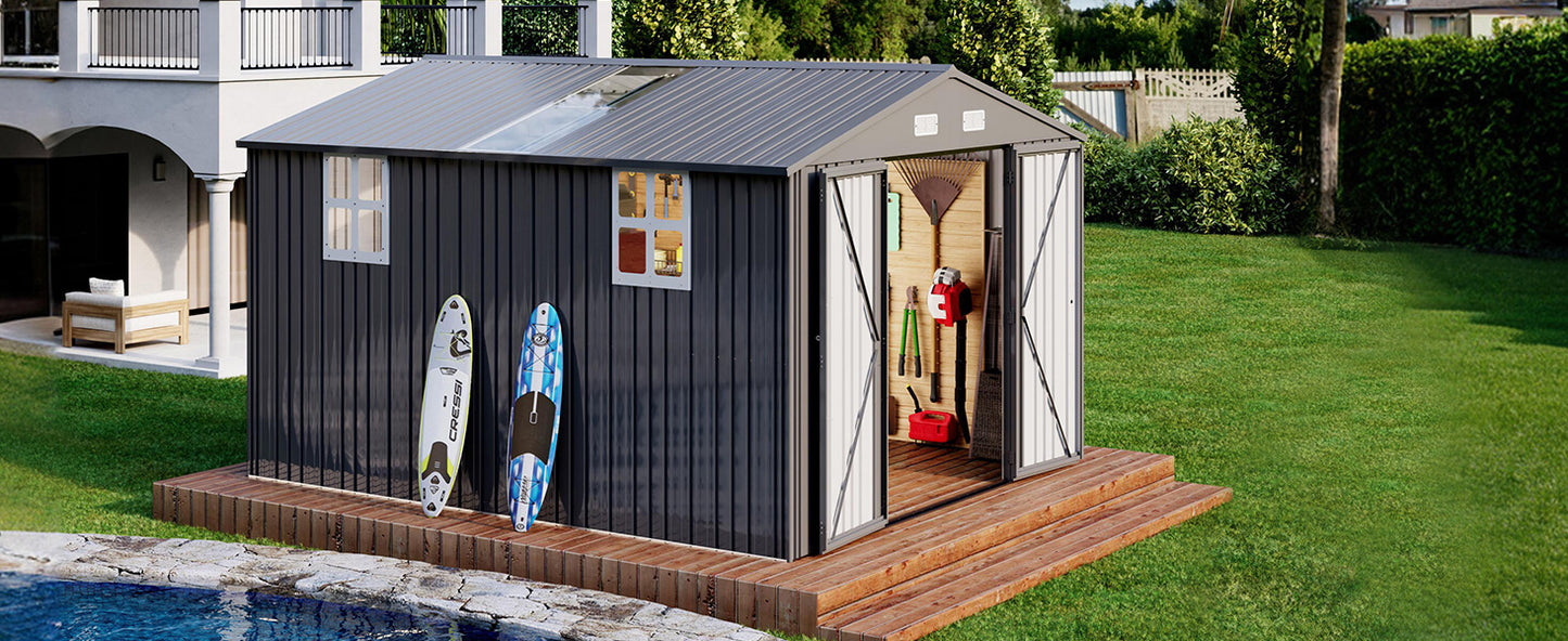 Helmar Storage Shed - 10.1x11.5x7.4 FT