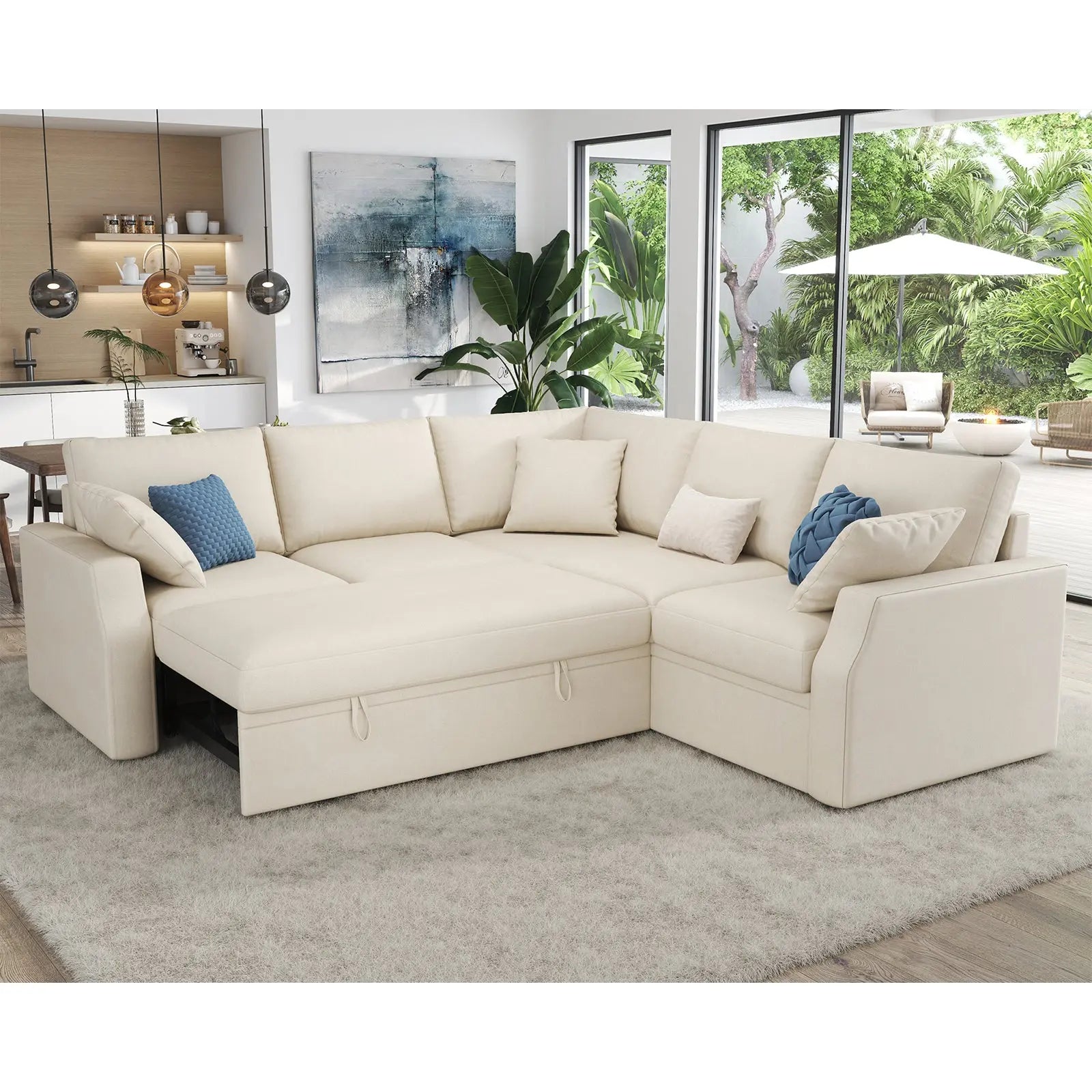 Velvra 85'' Pull Out Sofa Bed