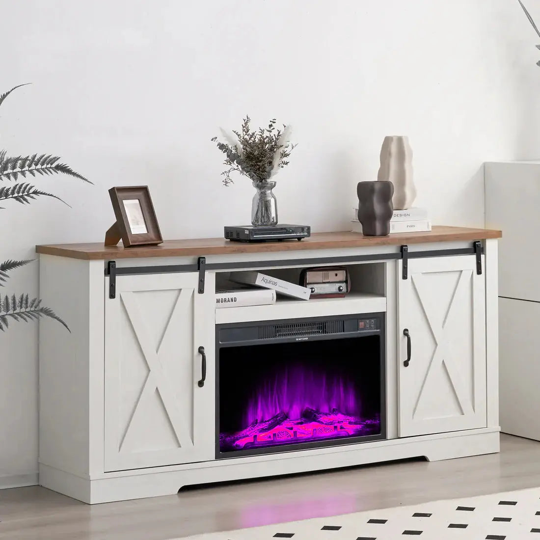 Electric fireplace TV stands amerlife