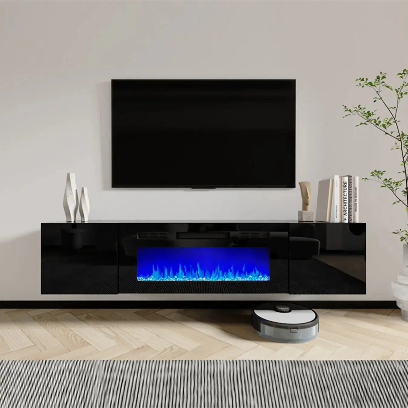 electric fireplace tv stands amerlife