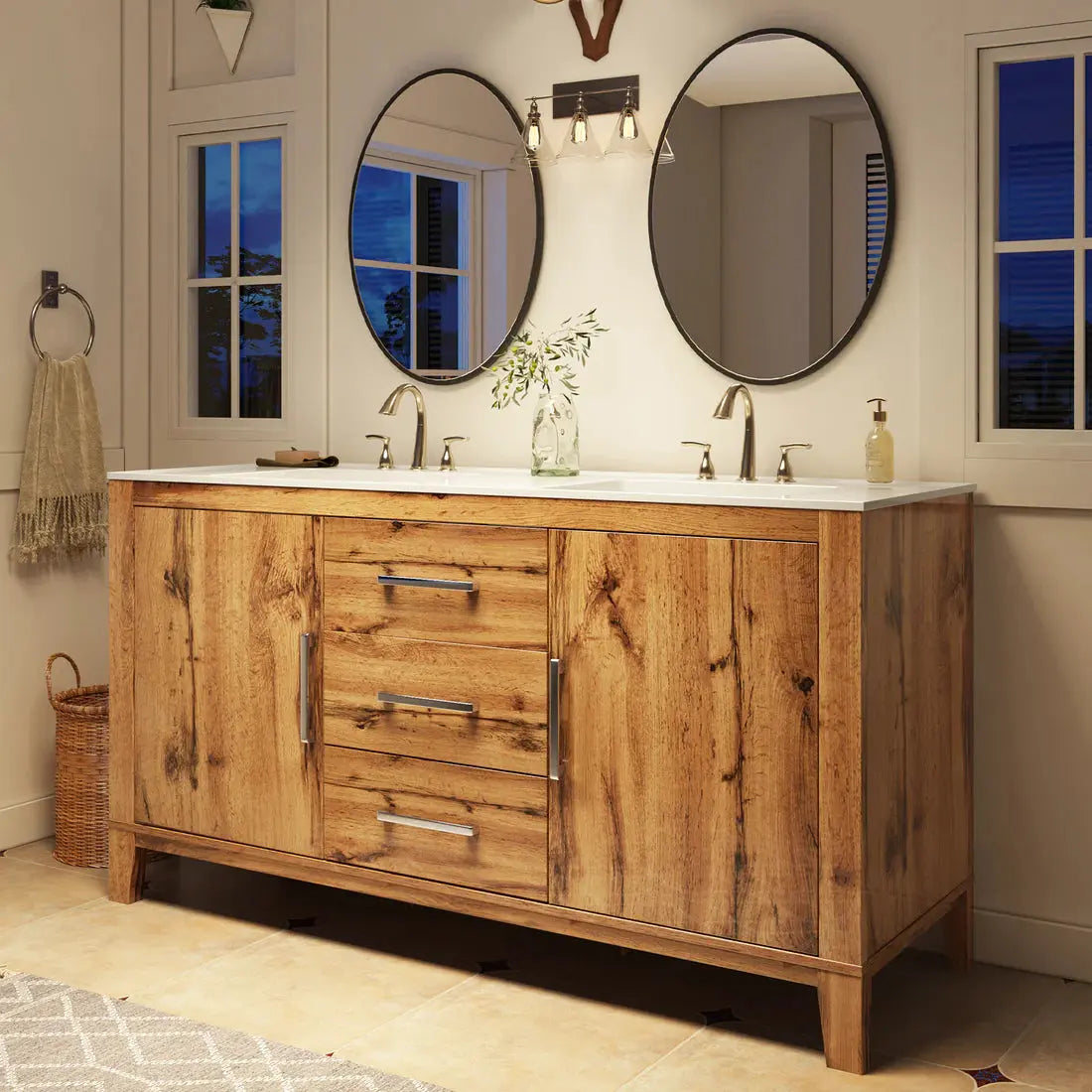 Modern Farmhouse Bathroom Vanity Amerlife