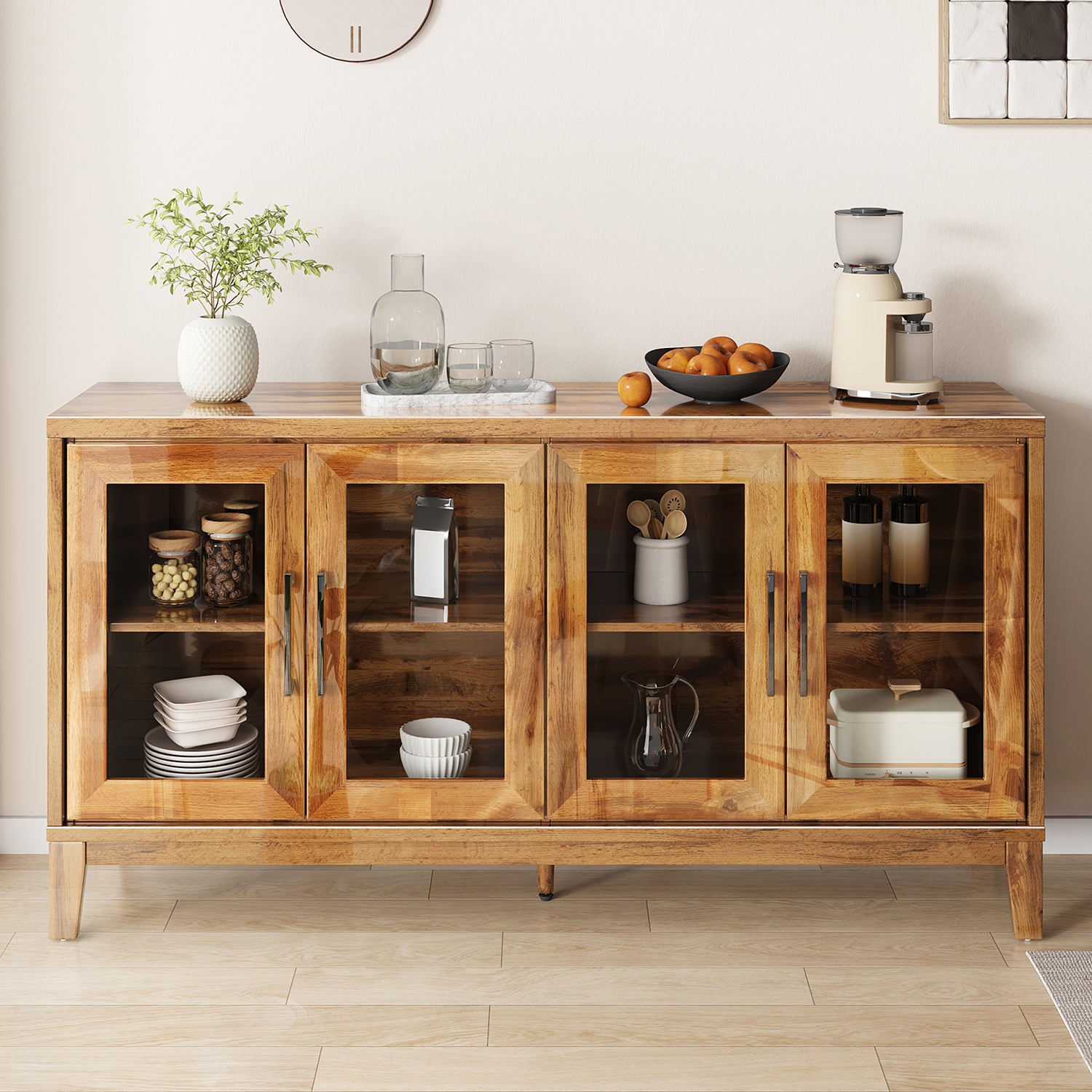 Wooden Buffet Cabinet Amerlife