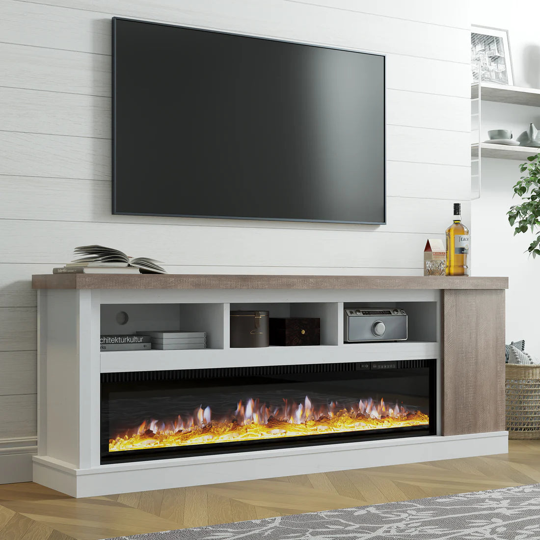 Electric Fireplace TV Stands amerlife