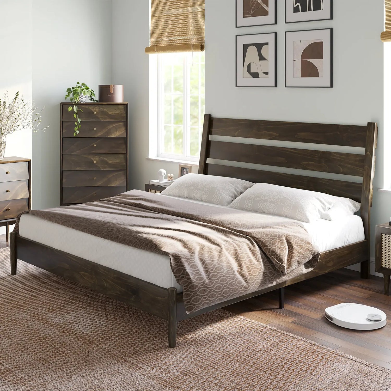 Masculine Headboard Bed Frame Amerlife