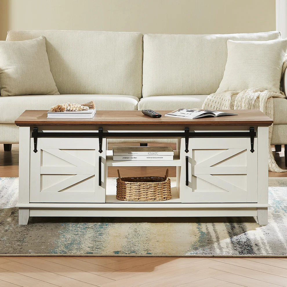 farmhouse coffee table set amerlife