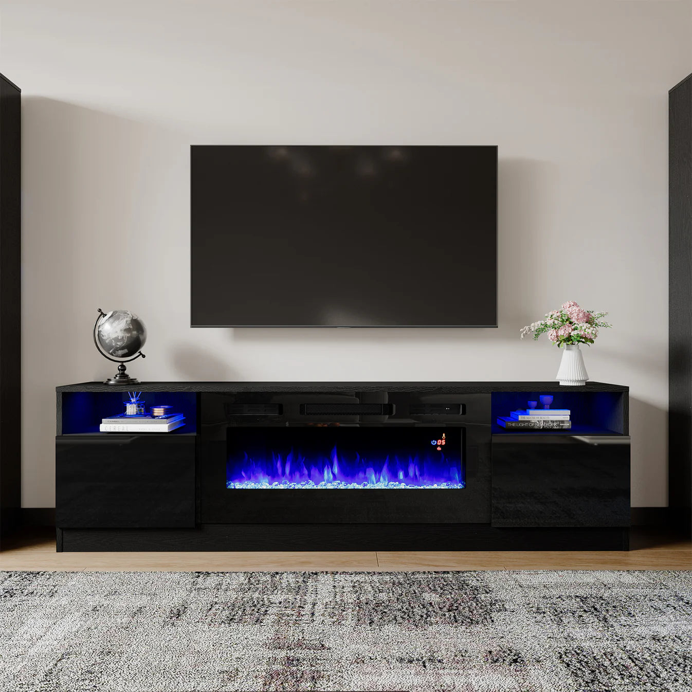 electric fireplace tv stands amerlife