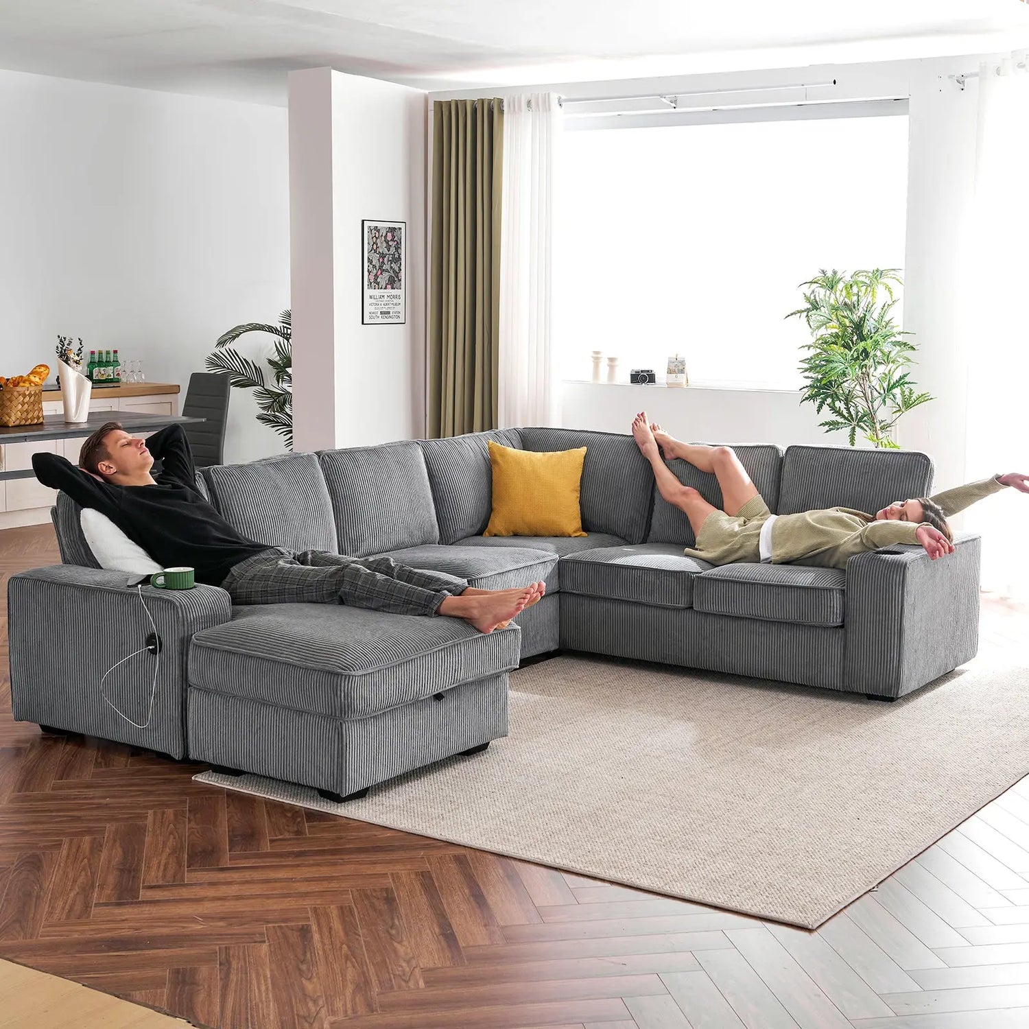 Oversized Extra Deep Sectional Amerlife