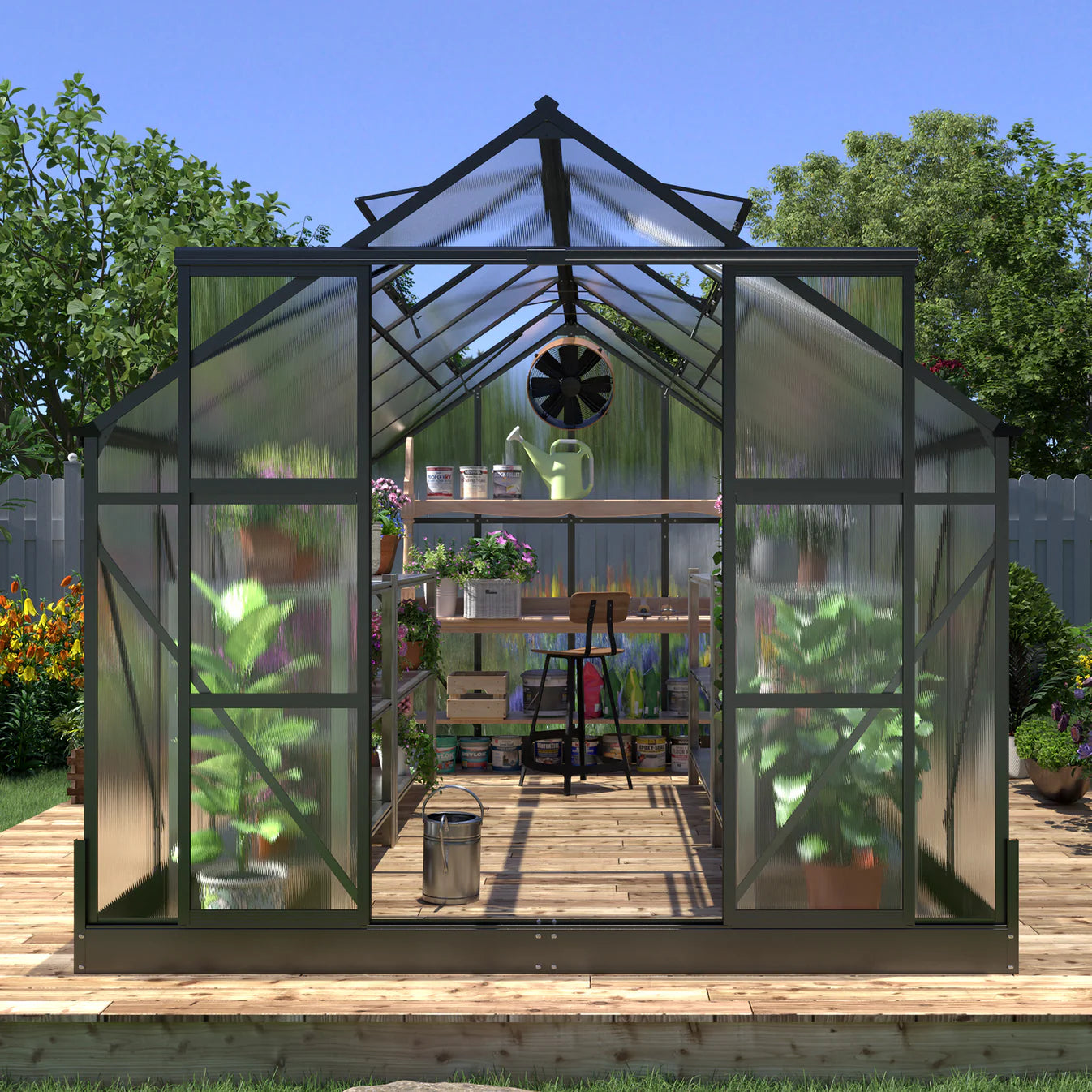 Polycarbonate Panel greenhouse amerlife