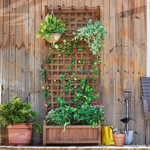 72-Inch Trellis and Planter Box: Perfect for gardening enthusiasts ...