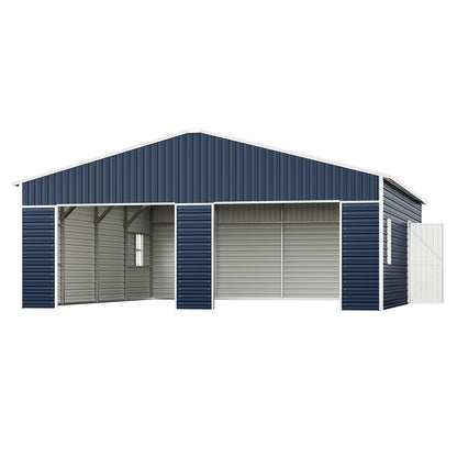 Extra Large Outdoor Metal Garage Shed Amerlife 25x30x11.5 FT 