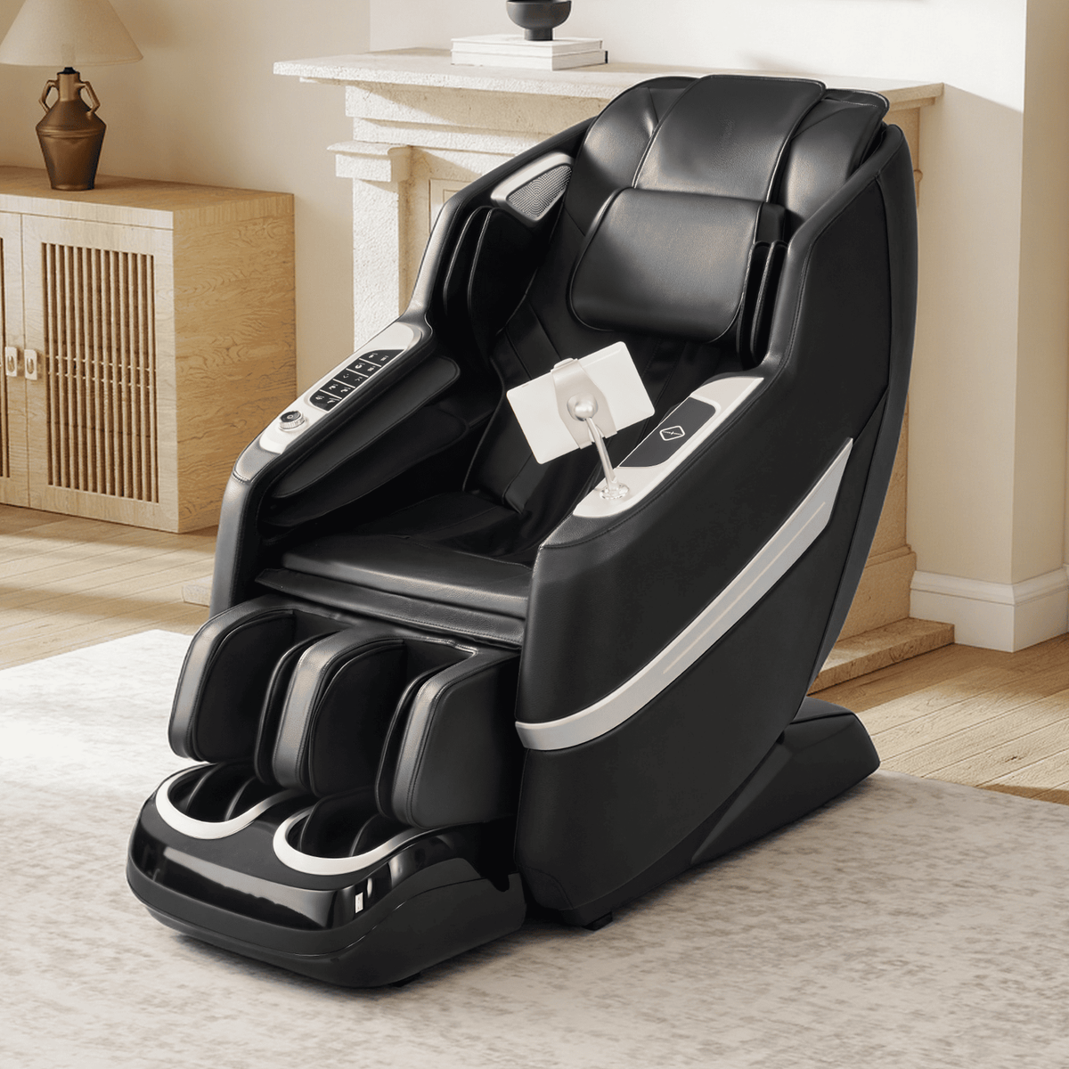 Smart 3D Zero Gravity Massage Chair-3D Massage Roller-Black