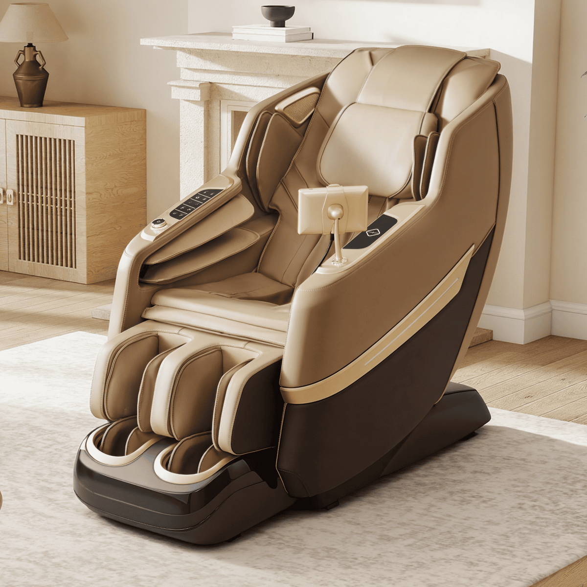 Smart 3D Zero Gravity Massage Chair-3D Massage Roller-Brown