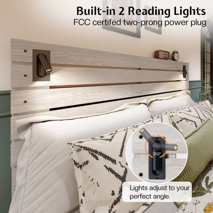 Ashford 51"H Bed Frame Amerlife / Ash White