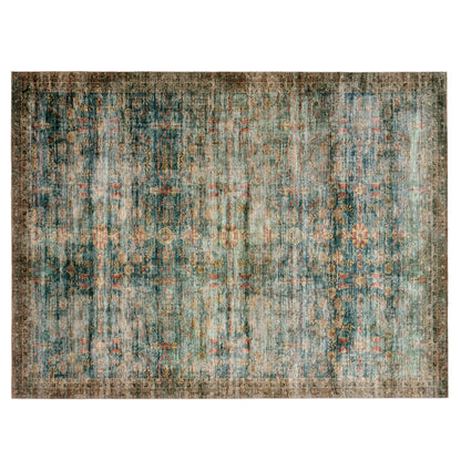 Machine Washable Vintage Area Rug - 9'12'Blue
