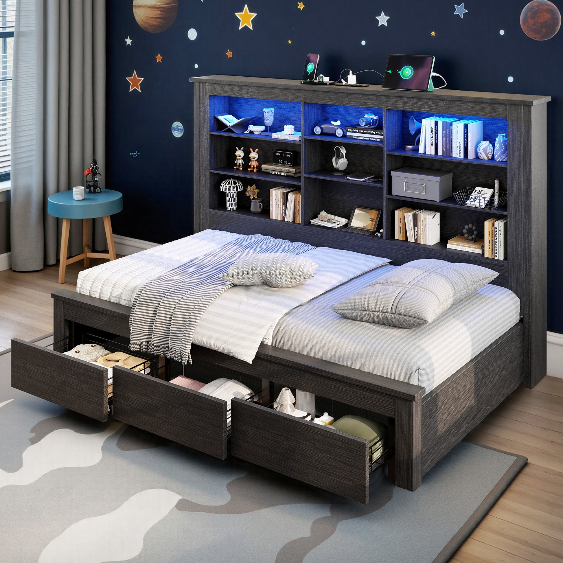 Beam Bed Frame Amerlife Twin / Black