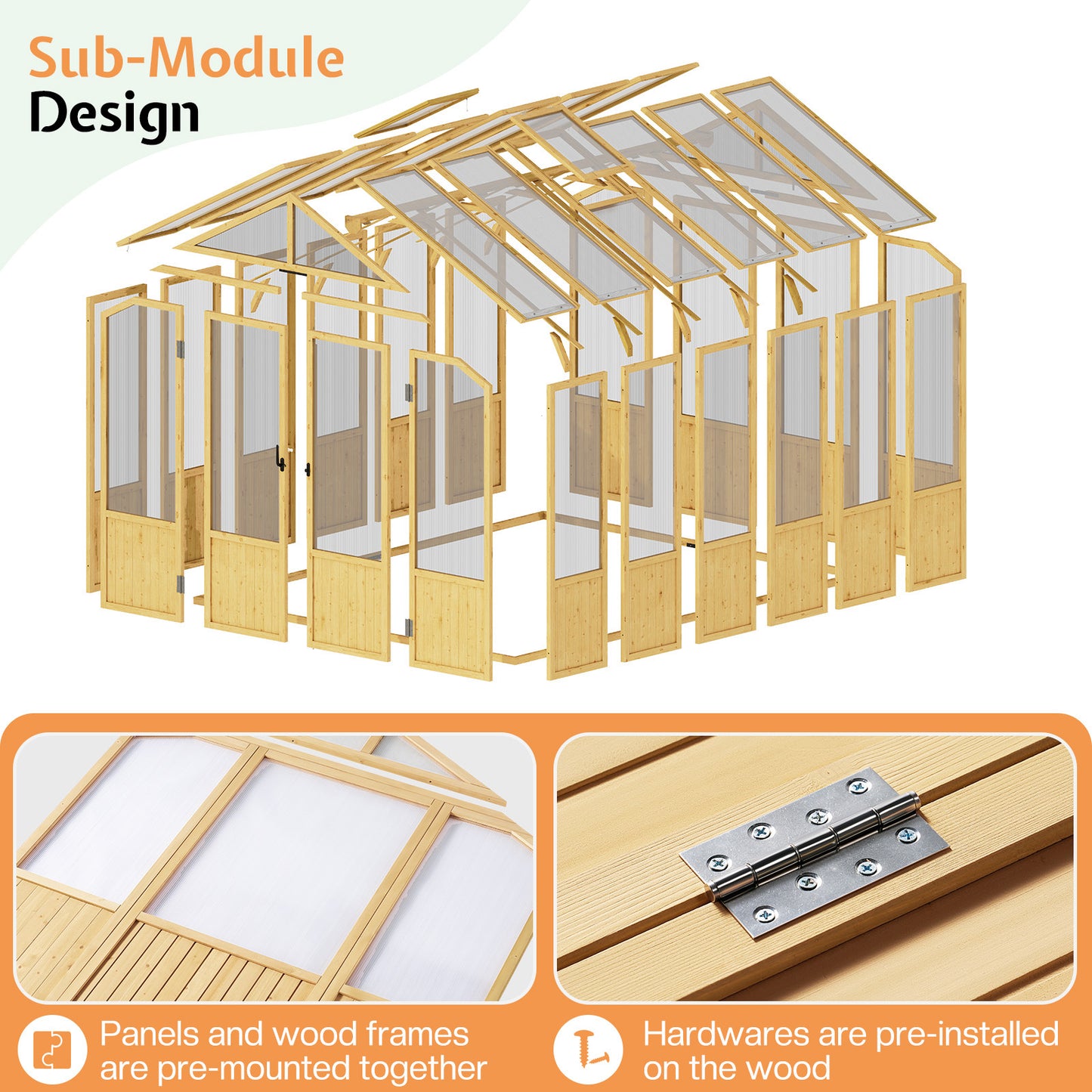 Cedar Walk-In Greenhouse Amerlife