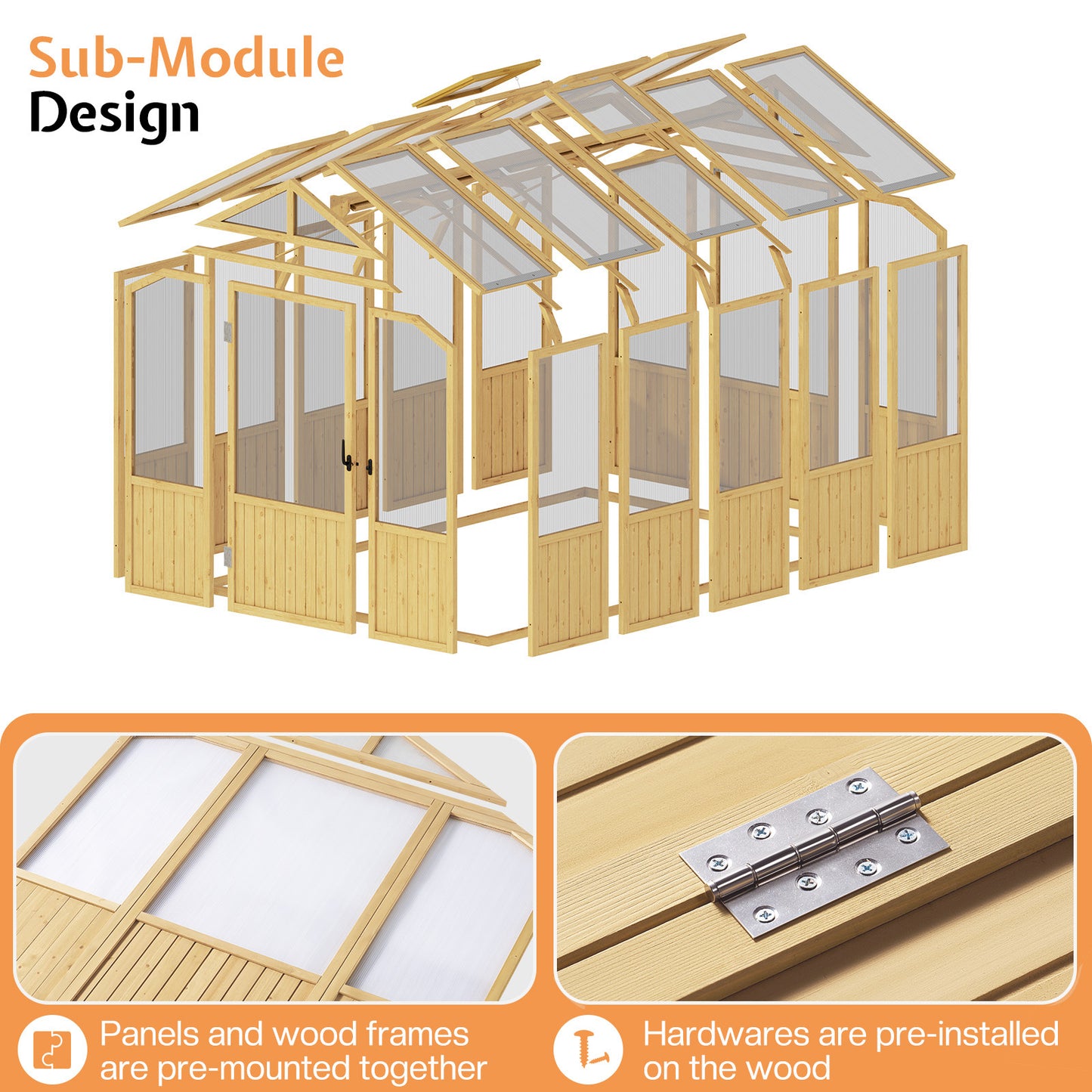 Cedar Walk-In Greenhouse Amerlife