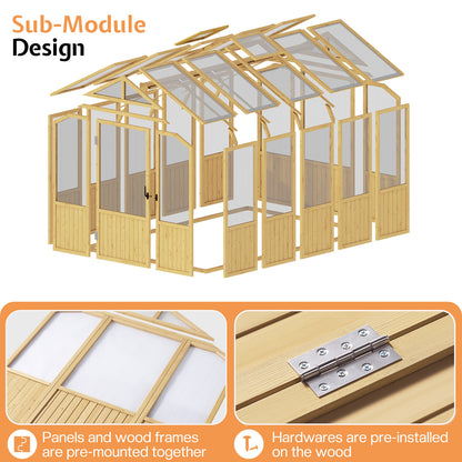 Cedar Walk-In Greenhouse Amerlife