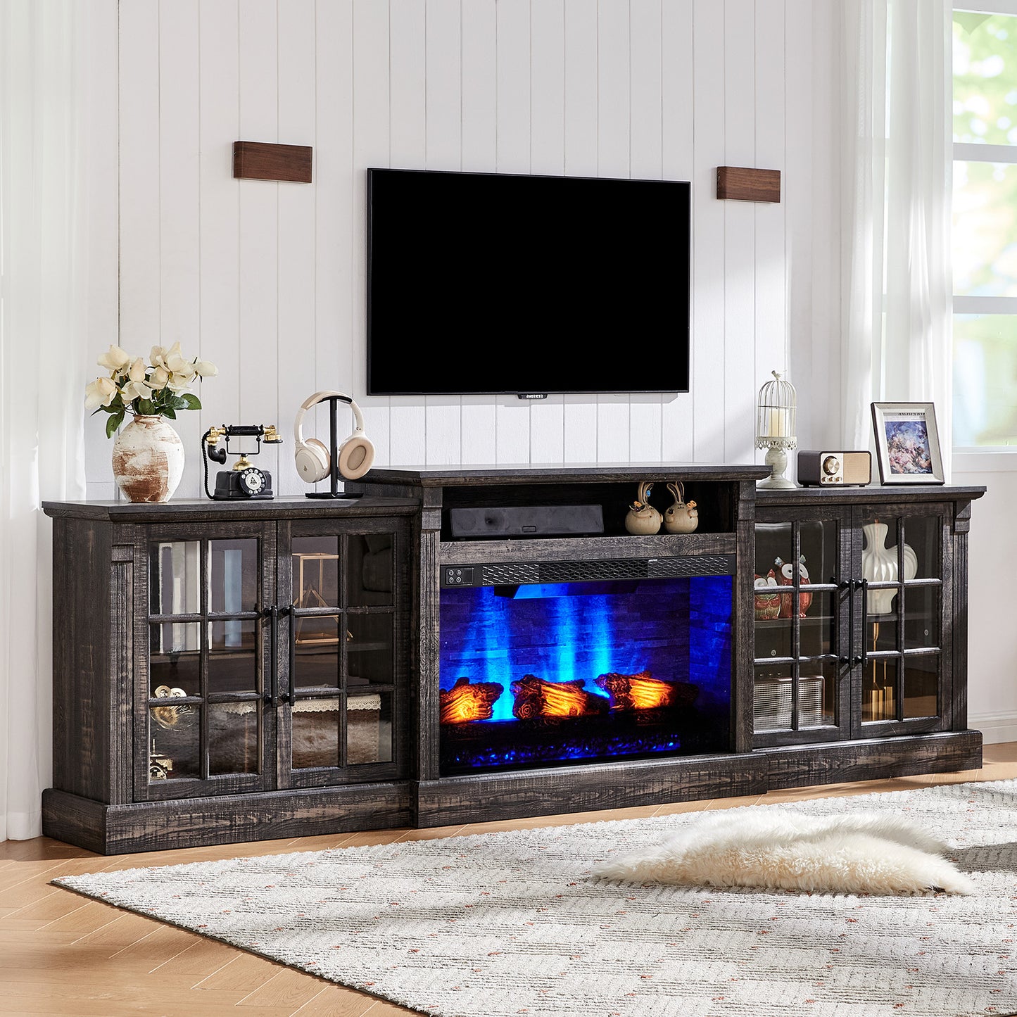 Everwood 97" Fireplace TV Stand