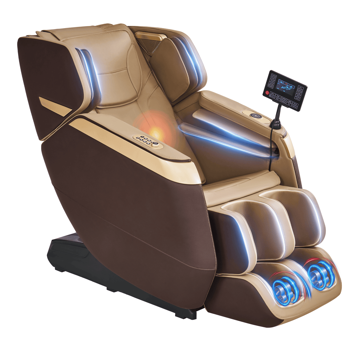 Smart 3D Zero Gravity Massage Chair-Wider Version-Brown