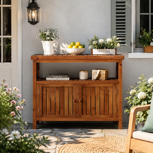 Sprout Solid Fir Wood Outdoor Potting Bench