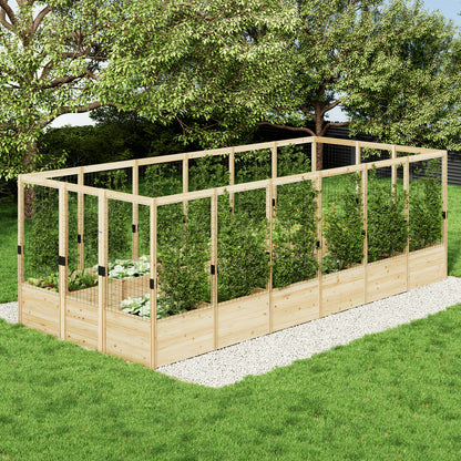 Poppy U-Shaped Fence Raised Bed - 13Grids