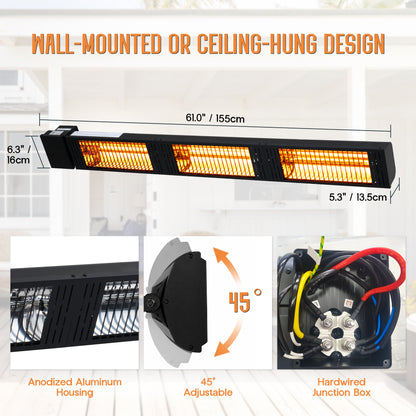 Soleil 6000W Electric Infrared Patio Heater