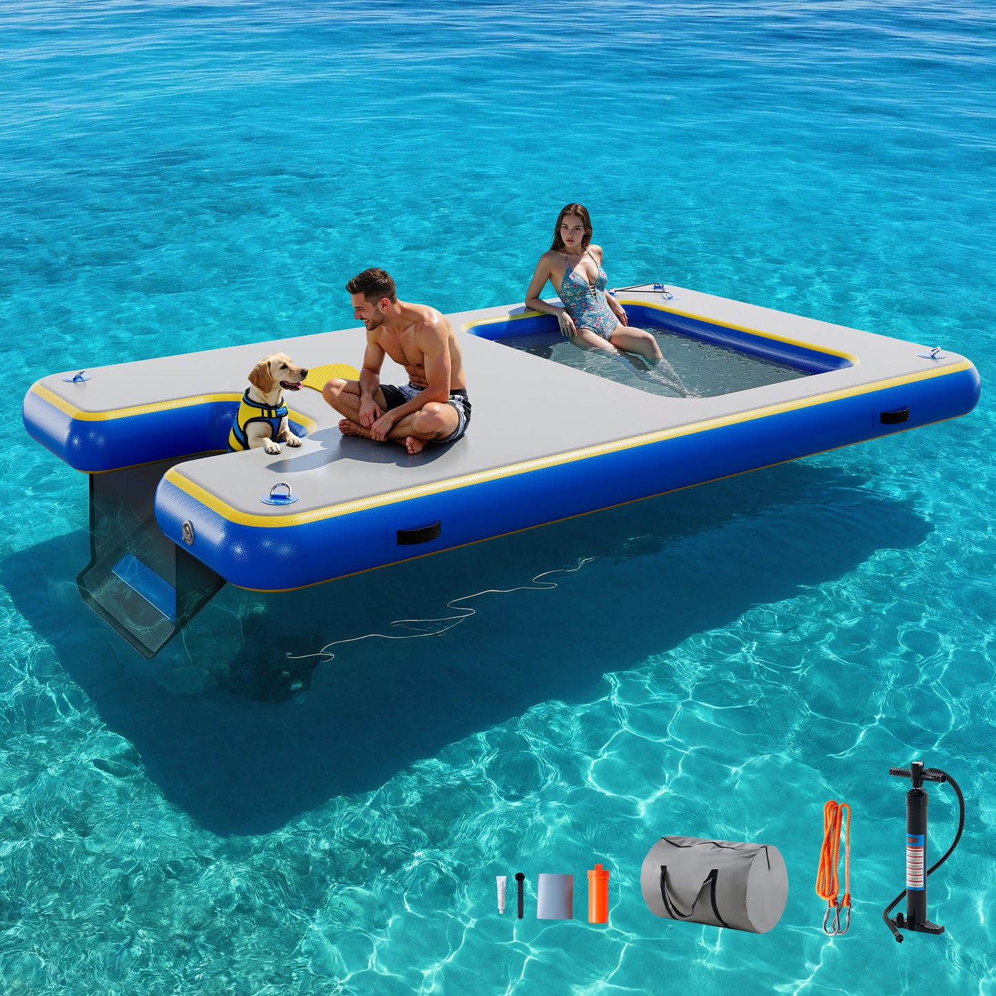 Ploov Inflatable Floating Dock Amerlife