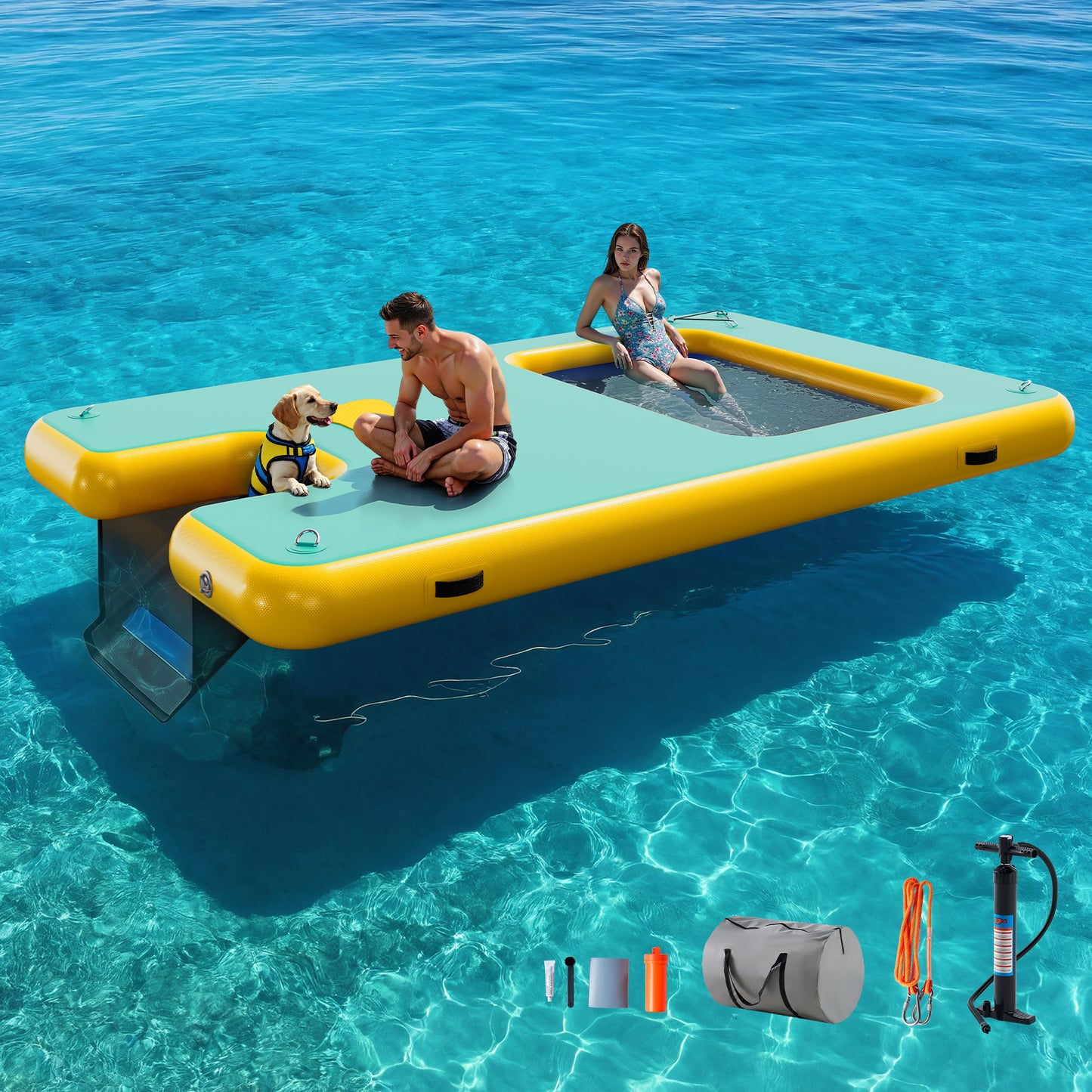 Ploov Inflatable Floating Dock Amerlife