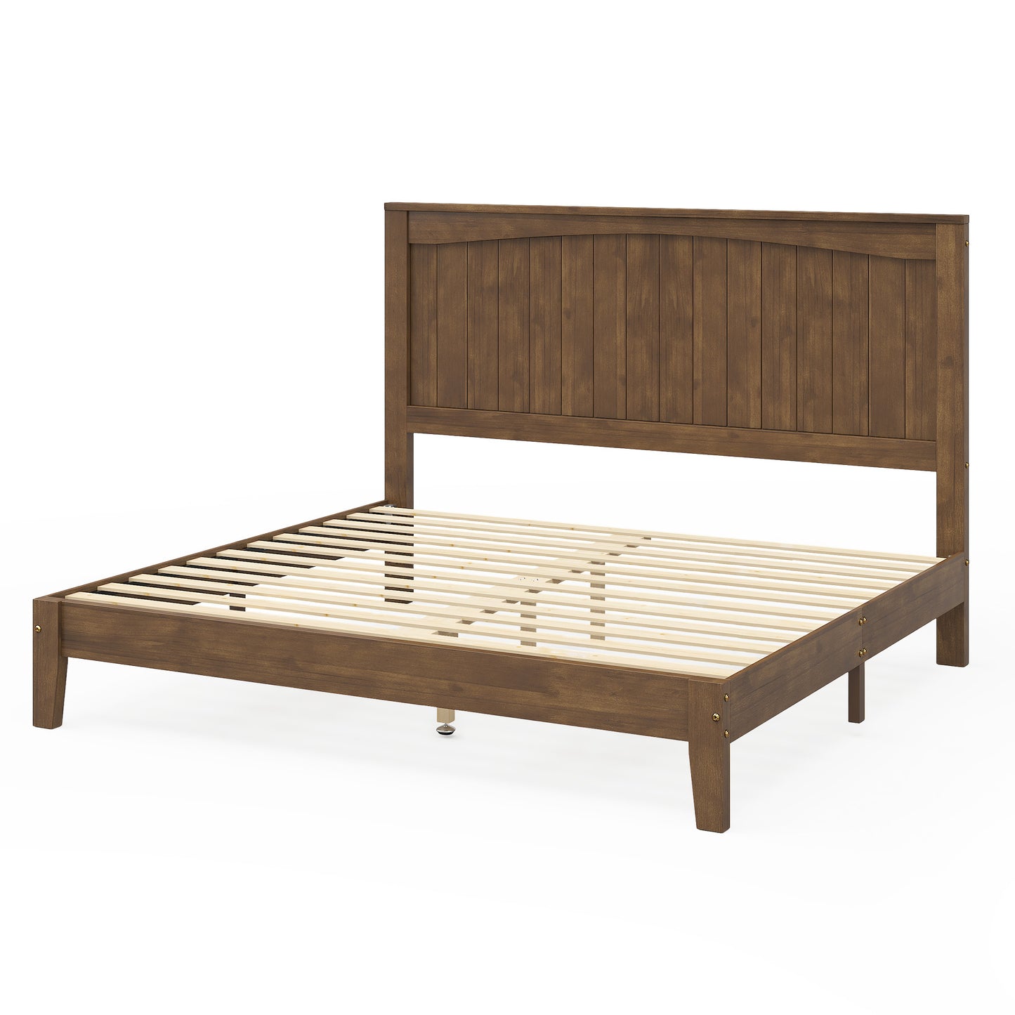 Sanderson Solid Wood Bed Frame Amerlife Full / Brown