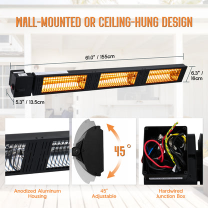 Soleil 4500W Electric Infrared Patio Heater
