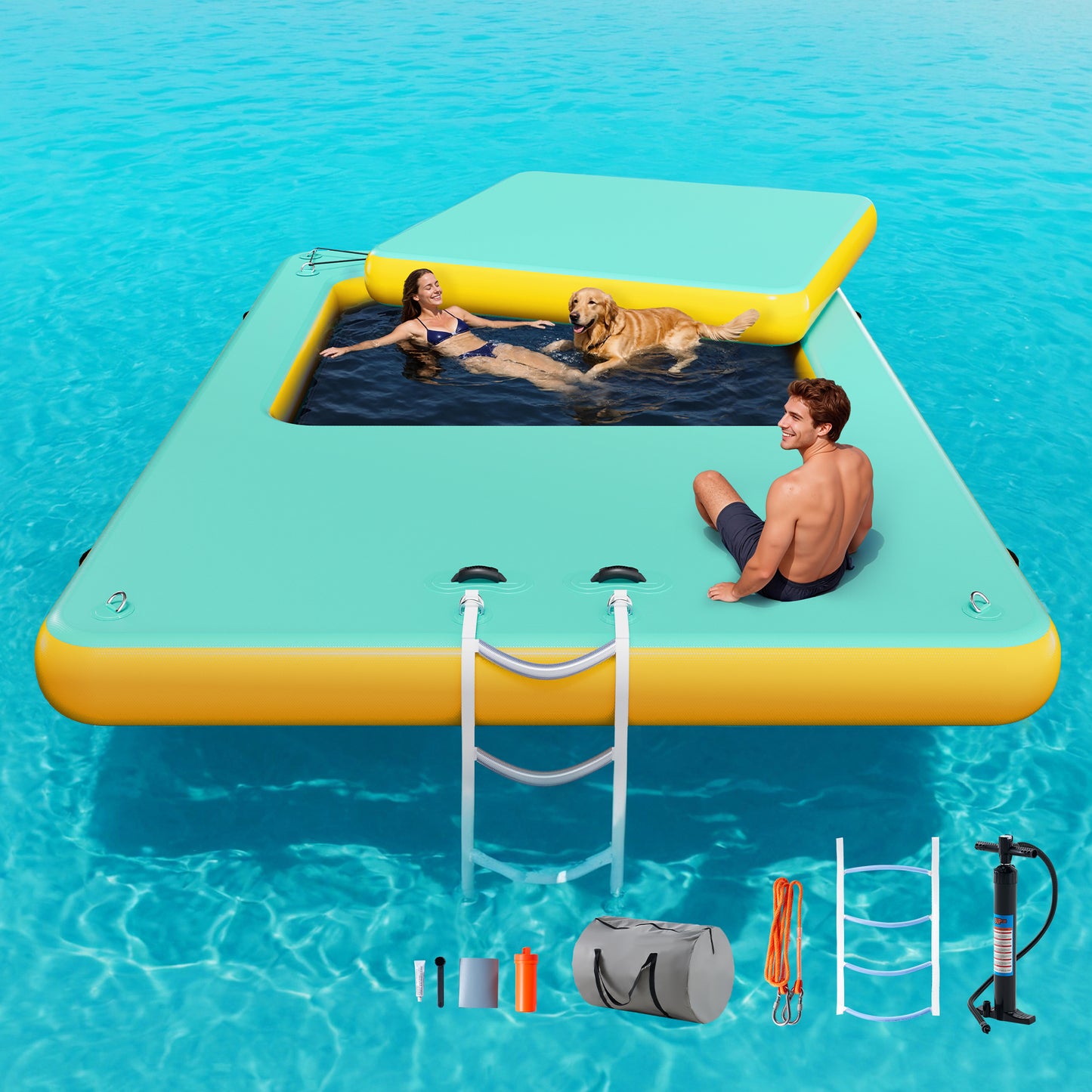 Ploov Inflatable Floating Dock Amerlife