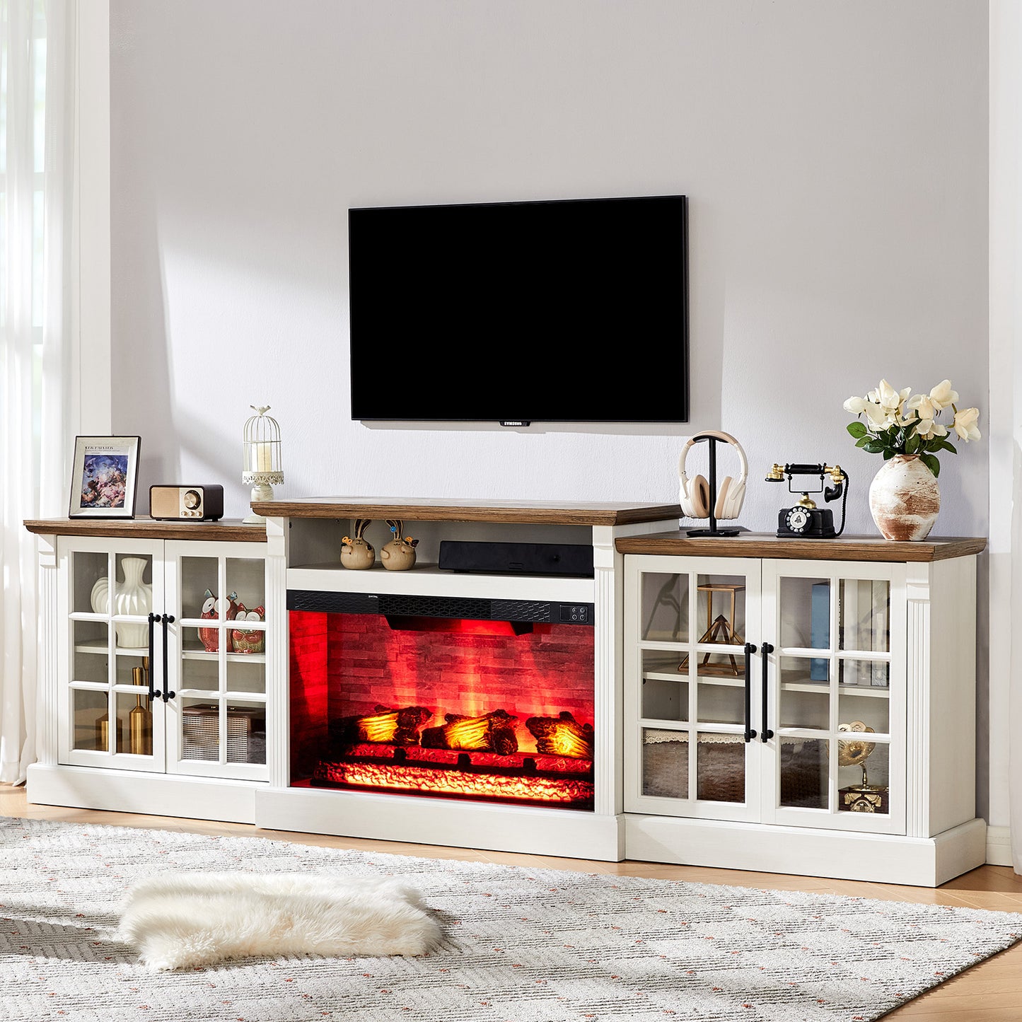 Everwood 97" Fireplace TV Stand
