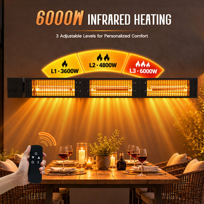 Soleil 6000W Electric Infrared Patio Heater