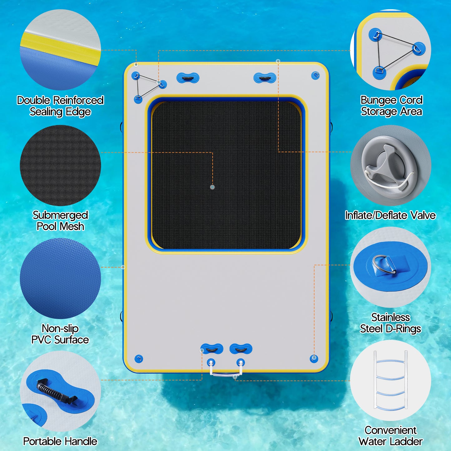 Ploov Inflatable Floating Dock Amerlife