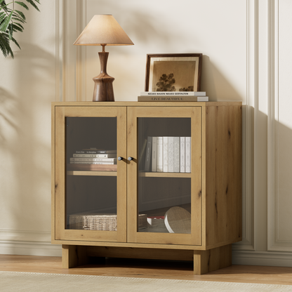 MKG002 Modular Storage Cabinet-1pc-E-oak