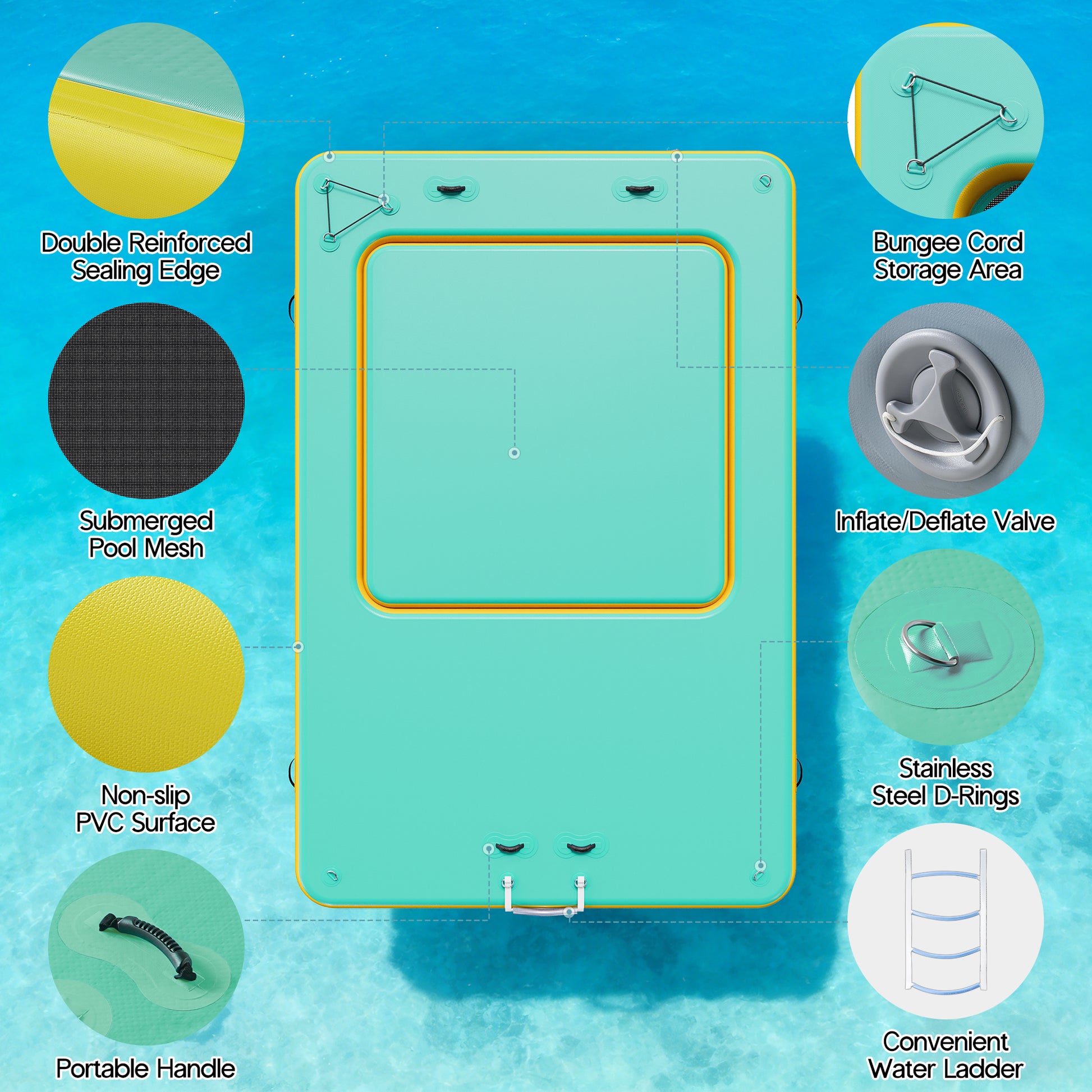 Ploov Inflatable Floating Dock Amerlife