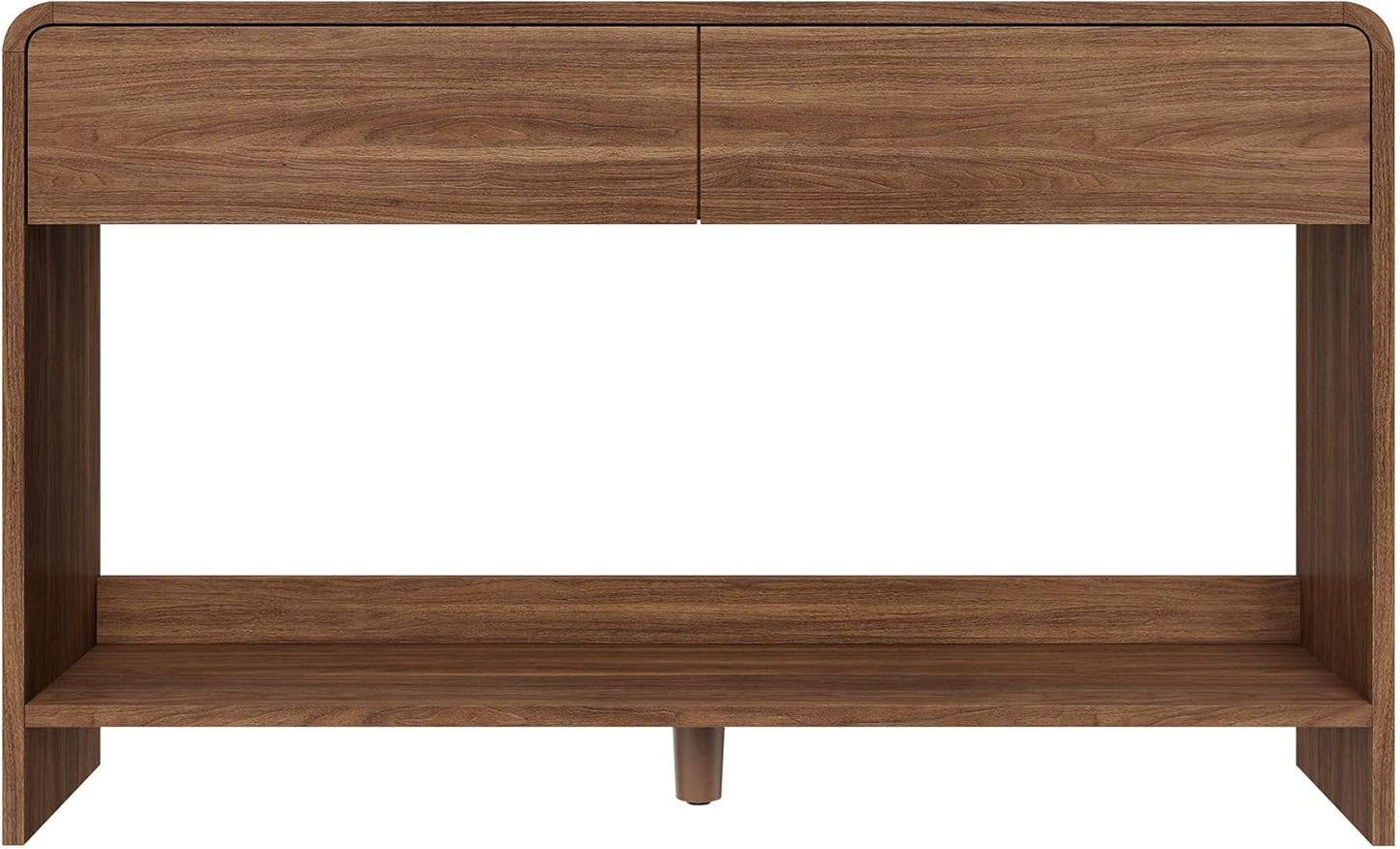 Curvia Wooden Console Table Amerlife Flat Panel / 55" / Brown