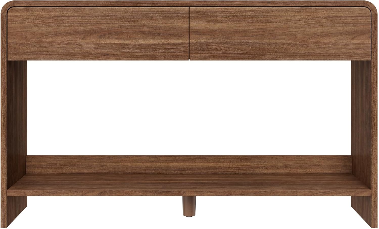 Curvia Wooden Console Table Amerlife Flat Panel / 55" / Brown