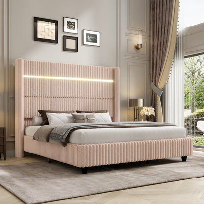 Warren Faux-Fur Bed Frame Amerlife 